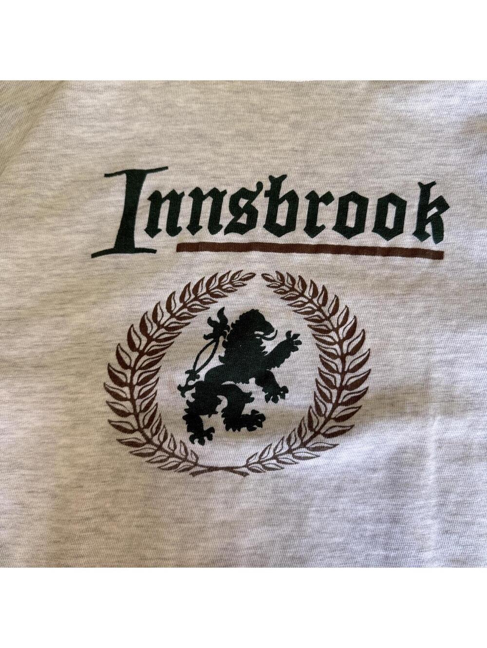 Vintage 90s Champion Innsbrook tee with black lion graphic in a laurel wreath - Picture 2 of 5